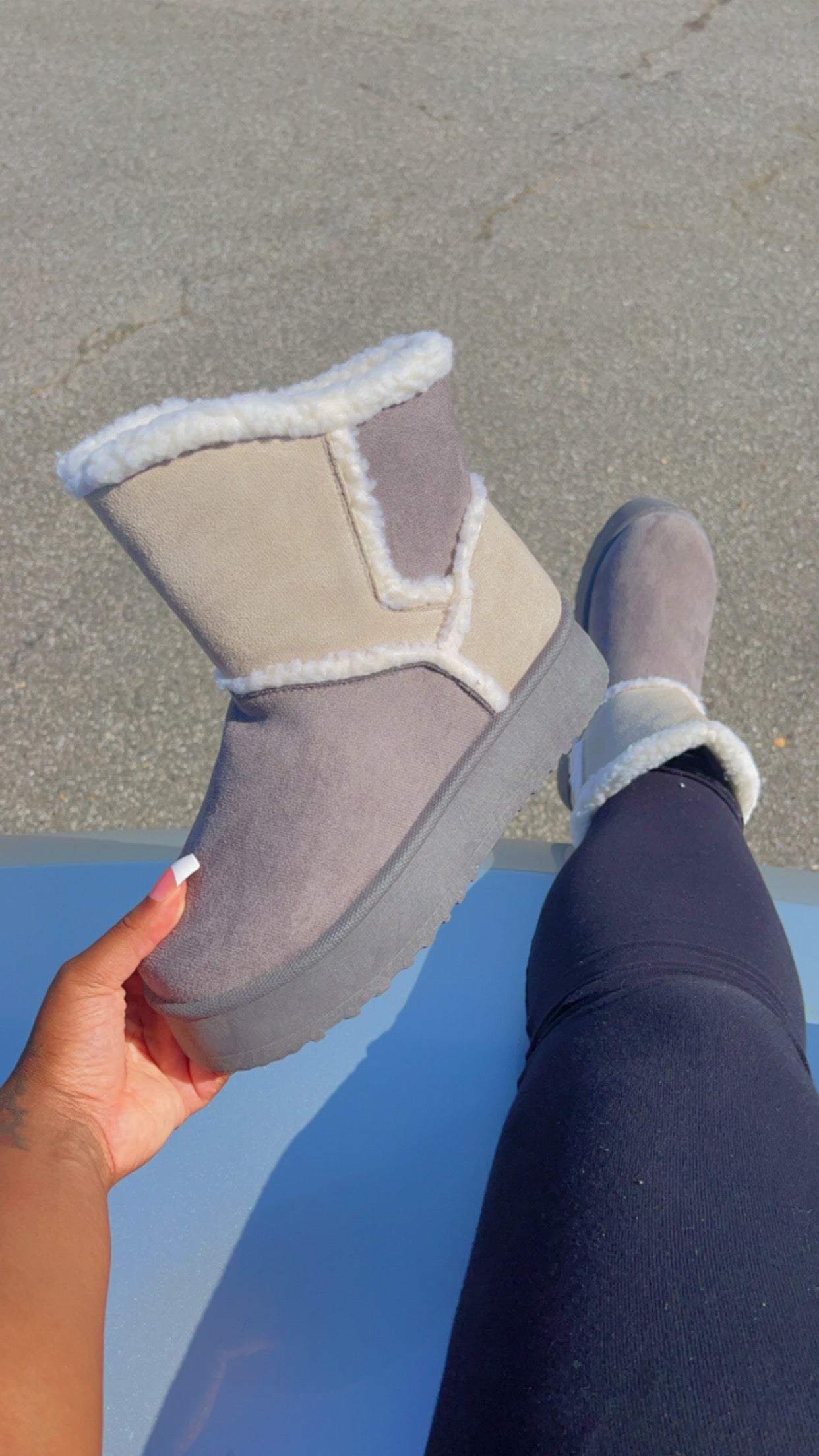 Grey Snow boot-11