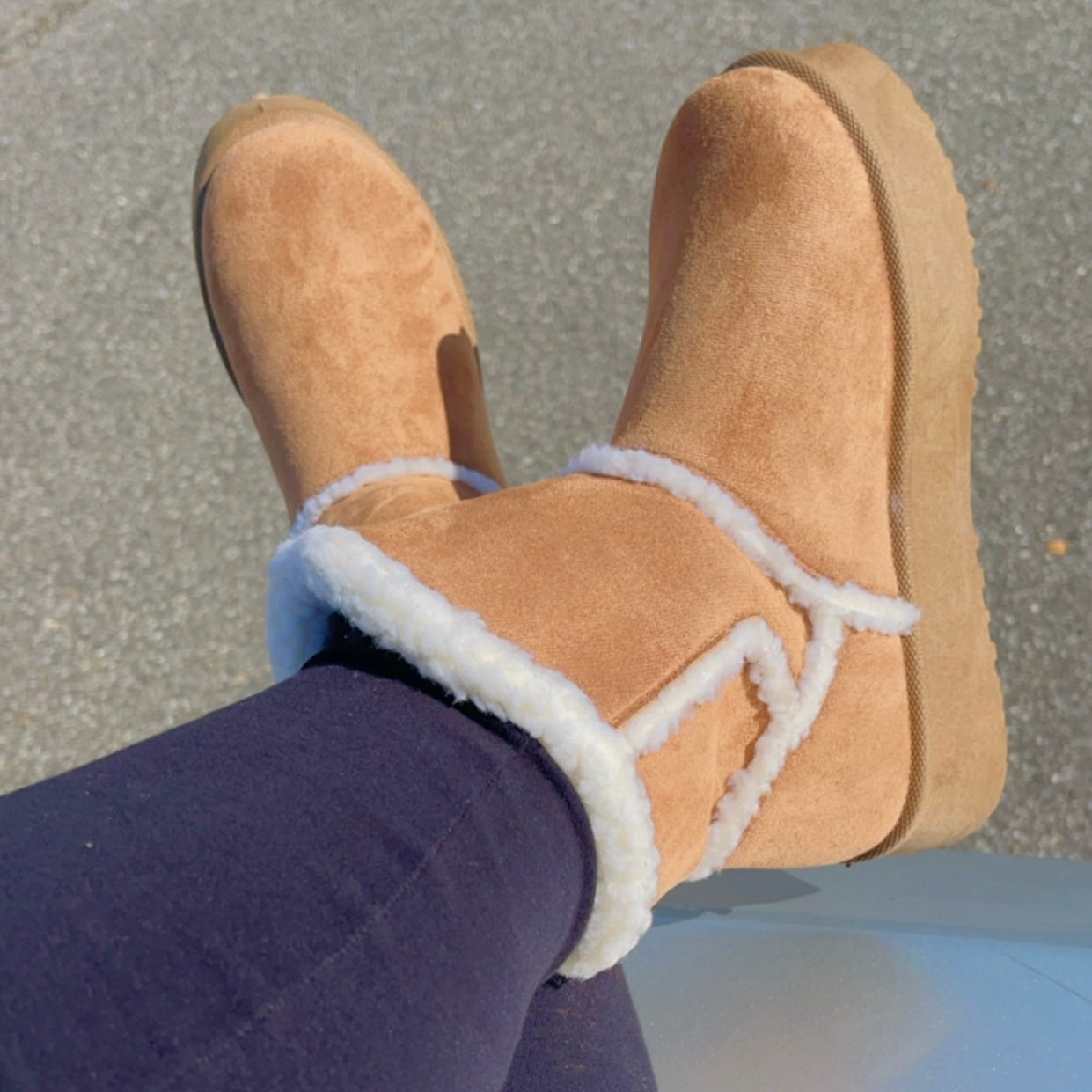 Taupe Snow boot-11