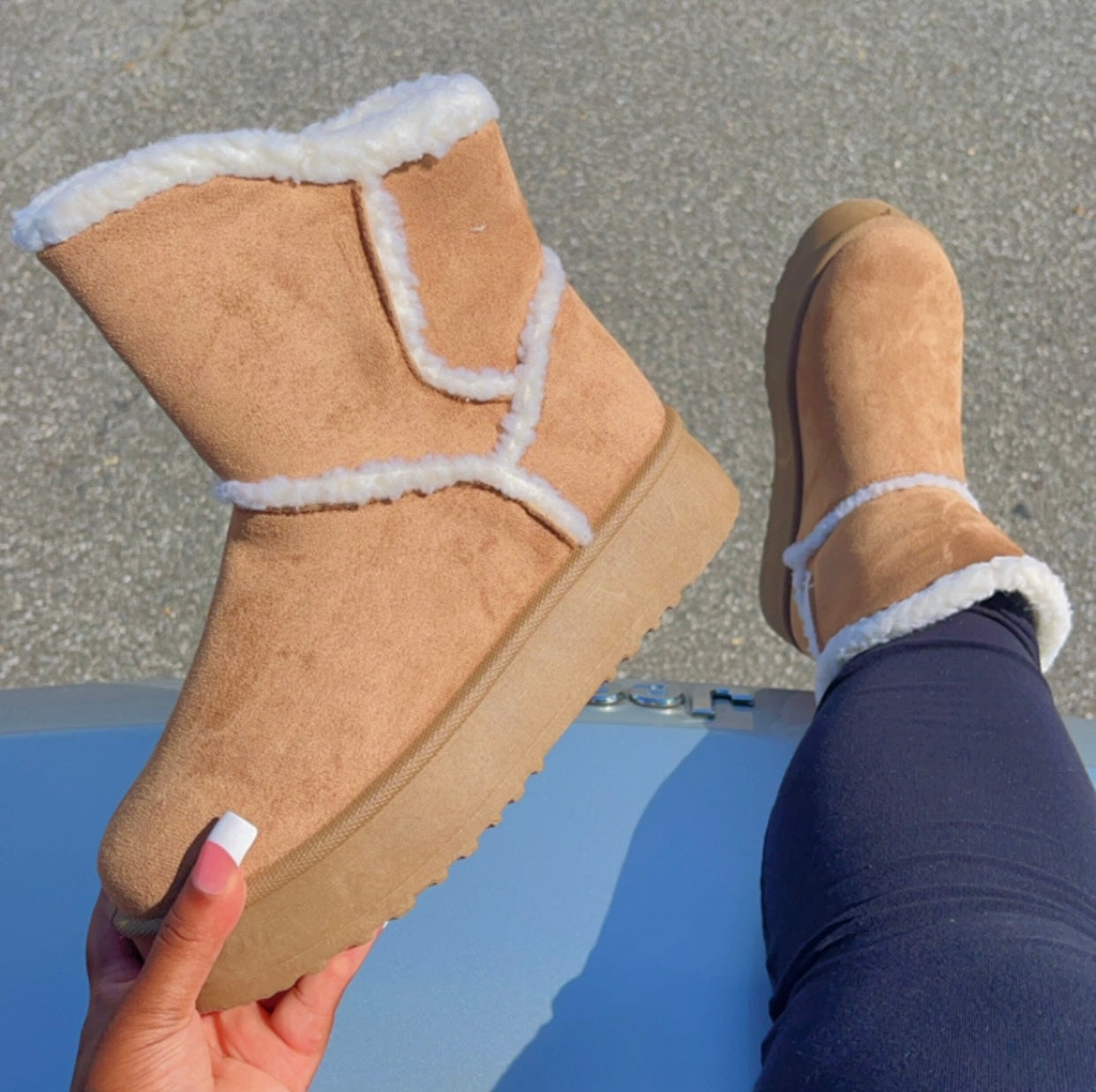 Taupe Snow boot-11