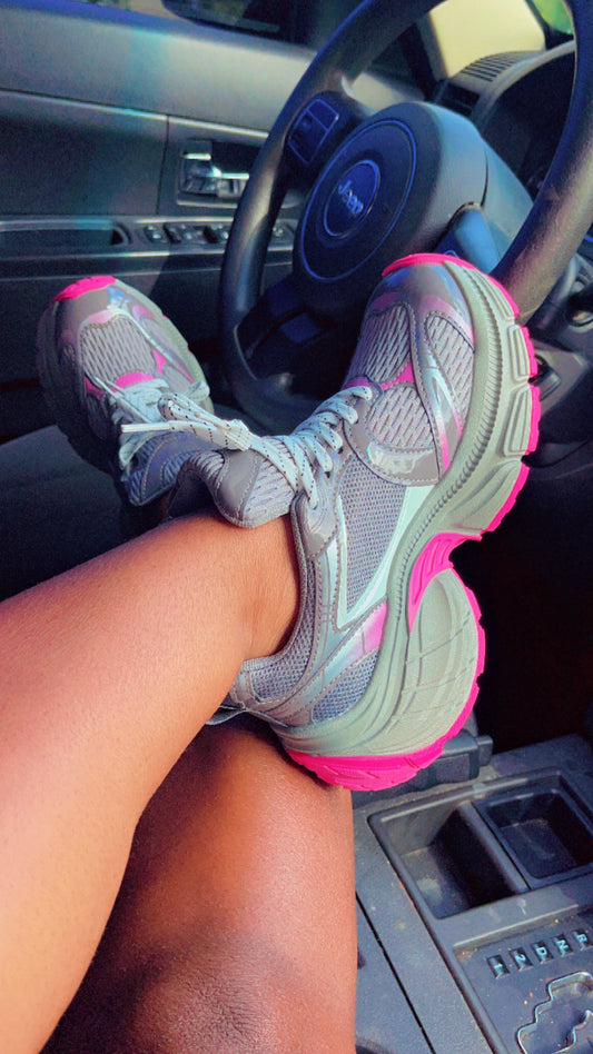 Pink Kia Athletic Sneaks