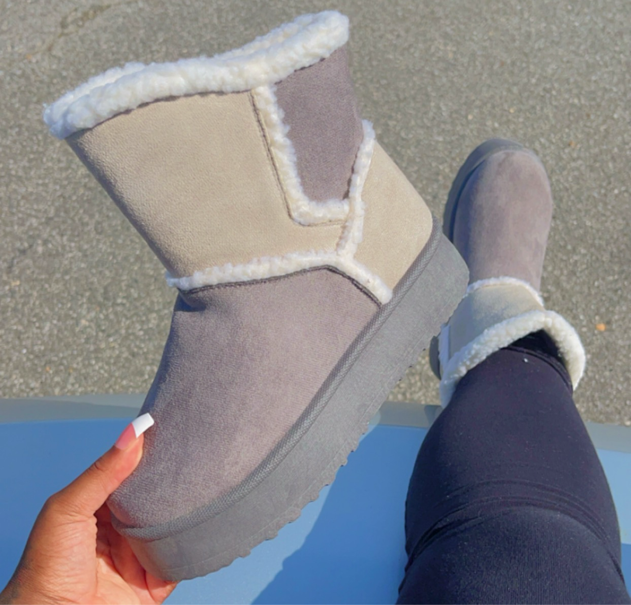 Grey Snow boot-11