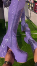 Load image into Gallery viewer, Purple Patent Calf Boots
